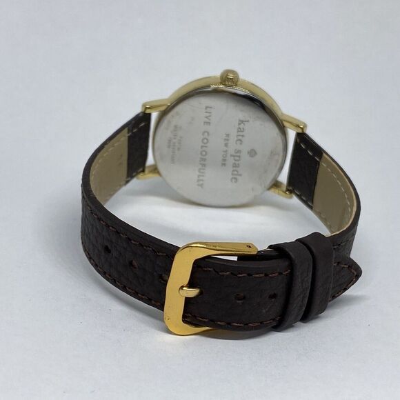 Kate Spade New York Metro 0073 Women Brown Leather Analog Dial Wrist Watch VK126 - Picture 10 of 12